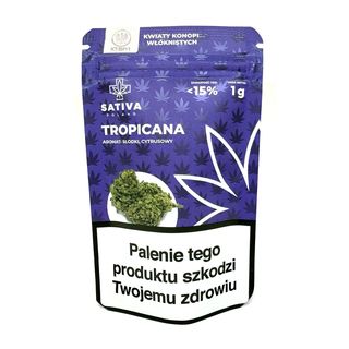 CBD Kwiaty Konopi ”TROPICANA” 1 g