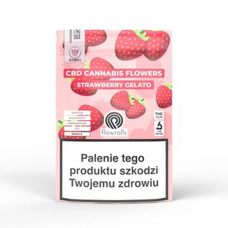 Susz CBD Strawberry Gelato Flowrolls z akcyzą 5g
