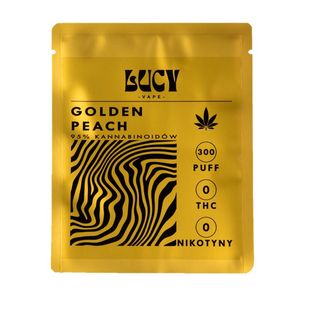 Lucy Golden Peach Vape Pen Jednorazowy 1900 mg, 2ml