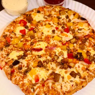 Pizza z mięsem wołowym i warzywami 24 cm