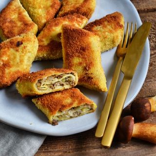 Krokiety z kapustą i grzybami