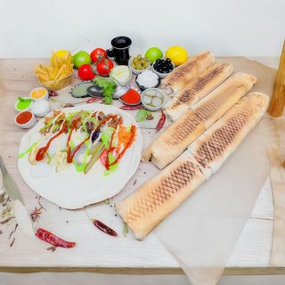 Kebab na cienkim cieście średni