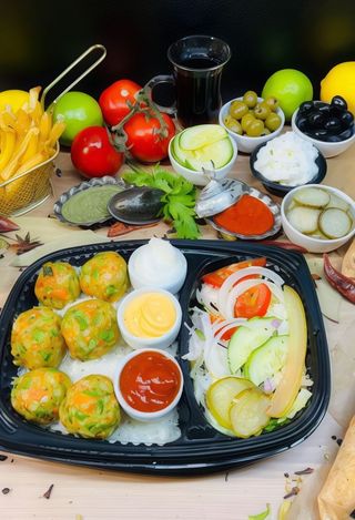 Vegetable Kofta na talerzu