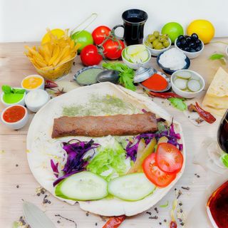 Szaszłyk Baranina Wrap