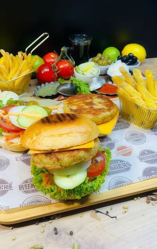 Cheese Burger Kurczak duży