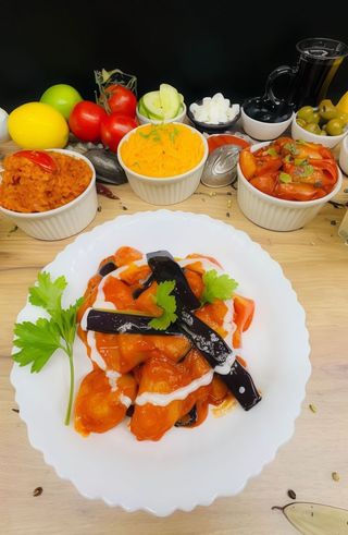 Danie z bakłażanem