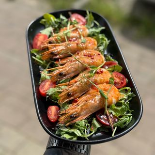 Grillowane krewetki tygrysie 