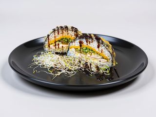 Sushi burger kurczak 