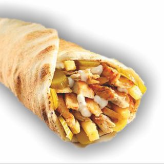 XL kebab Tortilla z frytkami / XL Kebab Tortilla with fries