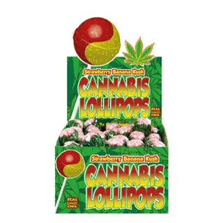 Lizak konopny Strawberry Banana Kush
