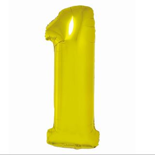 Balon z Helem Cyfra 1 złota