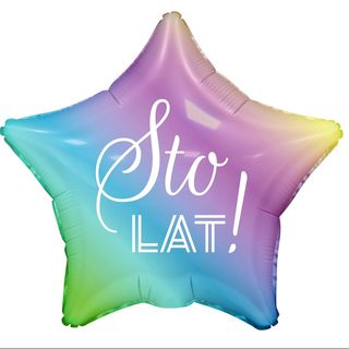 balon gwiazda sto lat 18"