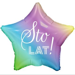 balon gwiazda sto lat 18"