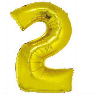 Balon z Helem Cyfra 1 złota