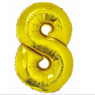 Balon z Helem Cyfra 8 złota