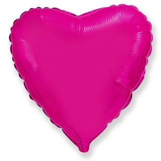 Balon serce ciemny róż 18"