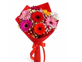 Bukiet z 7 kolorowych gerber