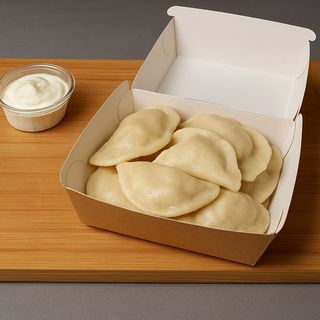 Pierogi z ziemniakami i wątróbką