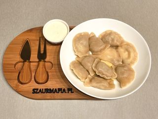 Pierogi Gotowane z kurczakiem i koperkiem