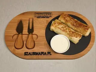 Naleśniki z kurczakiem, serem i pieczarkami