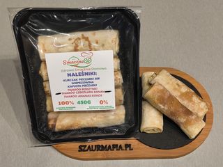 Naleśniki z twarogiem, czekoladą i bananem mrożone