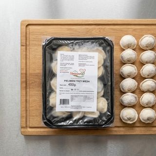 Pielmieni 3 mięsa (wołowina, kurczak, wieprzowina ) mrożone
