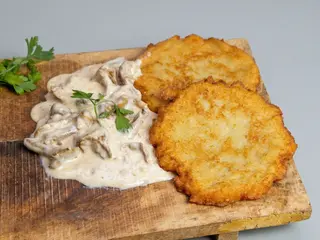 Placki o kurka