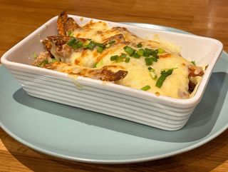 Frytki z Batatów Zapiekane z Serem