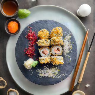 Totomaki w tempurze sezamowej