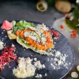 Pizza sushi z tatarem