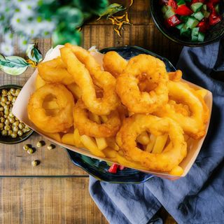 Onion rings z frytki
