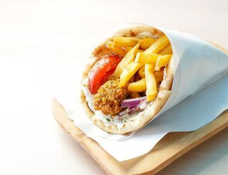 Rollo kebab z frytkami standard
