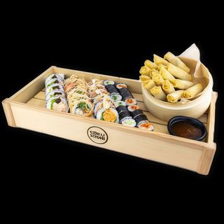 Zestaw Sushi & Crunch 34 szt + 16 szt spring rolls