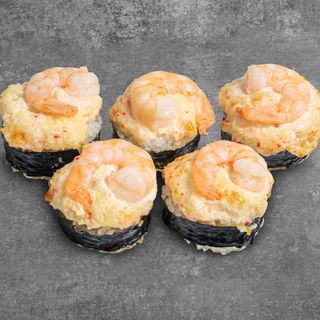 HOT ROLLS z pieczoną krewetką 5 sztuk