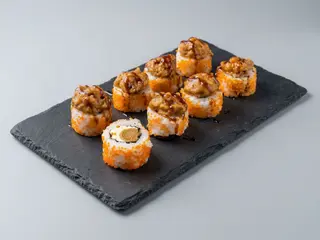 Pieczone z krewetkami