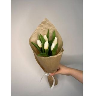 Tulipany biały 5 szt