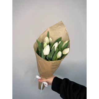 Tulipany biały 9 szt