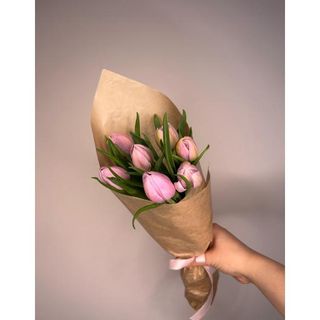 Tulipany różowe 7 szt