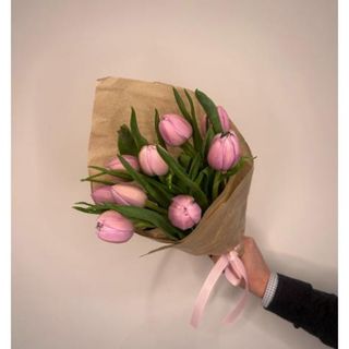 Tulipany różowe 9 szt