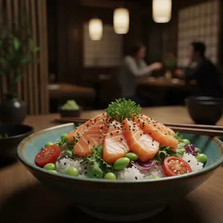 Bowl z łososiem