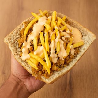 Kebab w bułce amerykańskiej mega