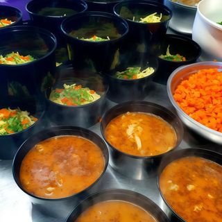 Krupnik z Kaszą Pęczak i Pieczarkami