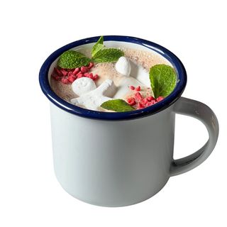 Gorąca czekolada mięta - malina 