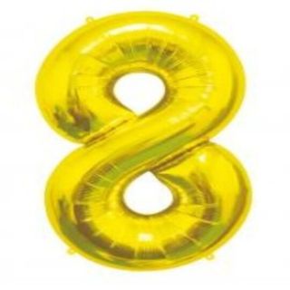 Cyfra nadmuchana helem "8" duża