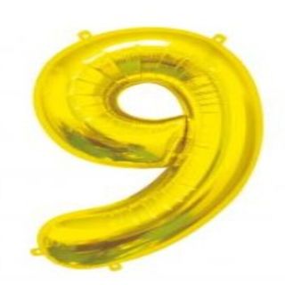 Cyfra nadmuchana helem "9" duża