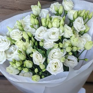 Bukiet n.10 z Eustomy białej 7szt