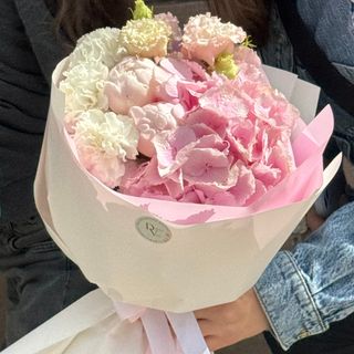 Bukiet n.45  z Hortensji różowej 