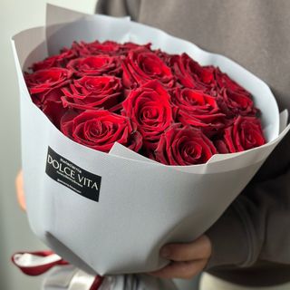 Bukiet n.74 z Róży czerwonej 15szt