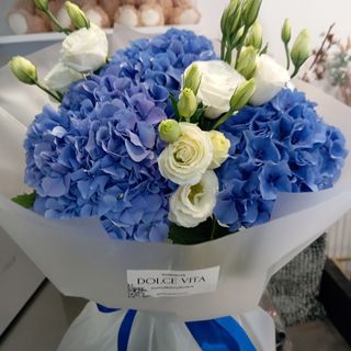 Bukiet n.98  Niebiesko-bialy