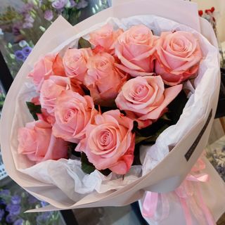 Bukiet na.7 z Róży różowej 11 szt